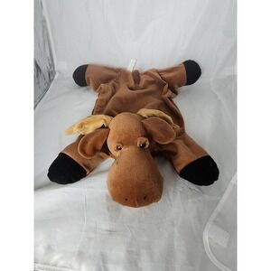 Moose  Toy Plush 22"  Stuffed Friend  Pet Lovey Moose‎ brown flat